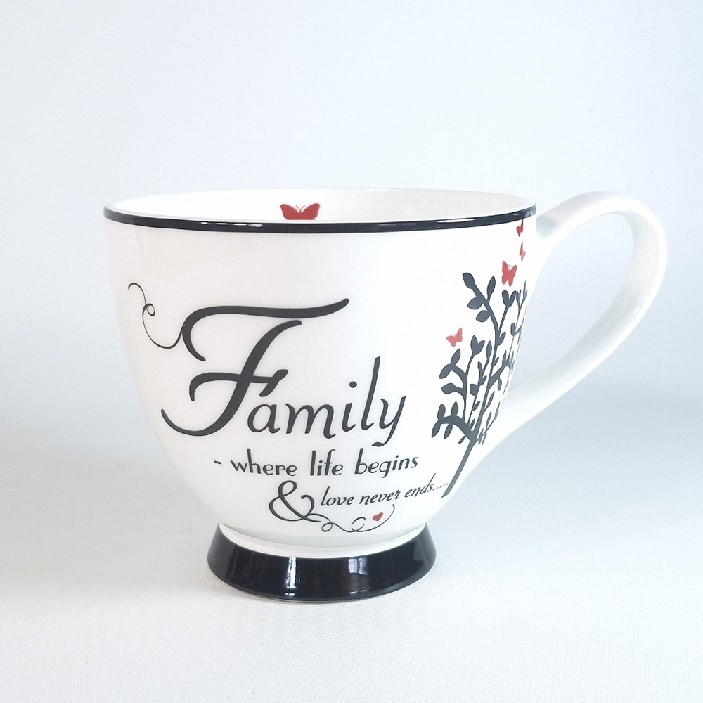 Portobello by Inspire "Family..." Bone China Large Tea Cup Mug